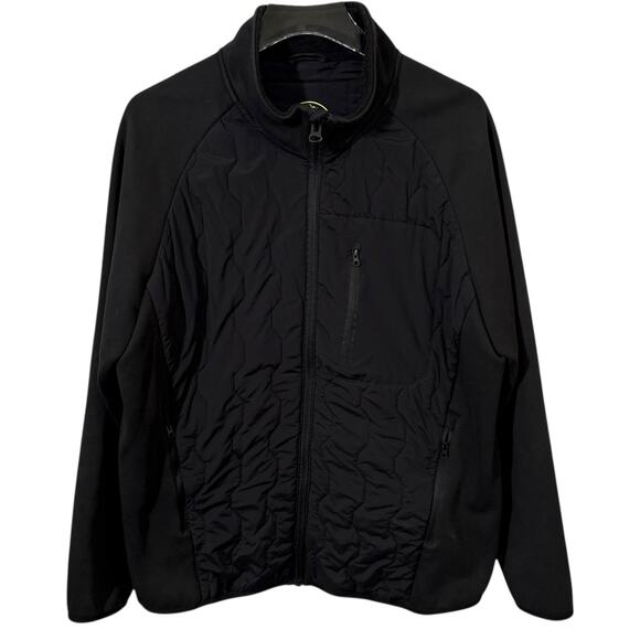 Carbon 2 Colbat Men's Size L Quilted Puffer Jacket Coat Black Casual Classic - Picture 2 of 9